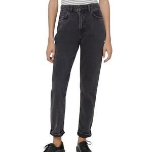 BDG Urban Outfitters Women’s Mom Jeans Faded Black Wash Size 28 Relaxed Fit